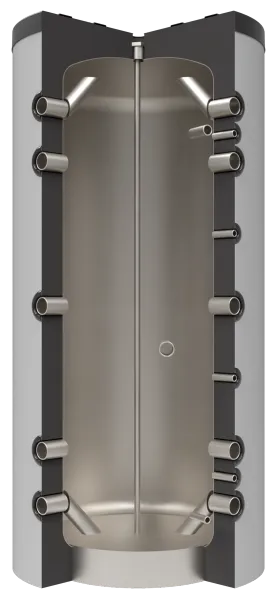 JPSW G10 im Schnitt, Dämmung in Silber